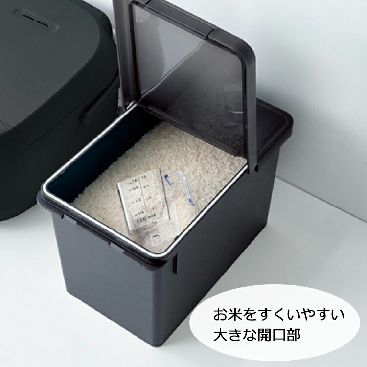 楽天市場】【送料無料】 アスベル 米びつ S密閉米びつ6kg ( パッキン