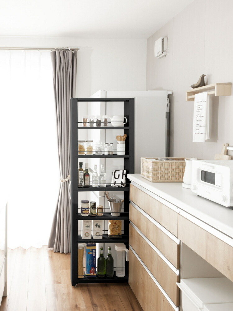 楽天市場】キッチンワゴン 田窪工業所 トールワゴン ハイタイプ 幅10cm