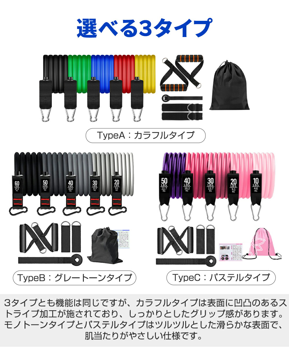 楽天市場】【SS限定半額以下OFF】 トレーニングチューブ 5本セット