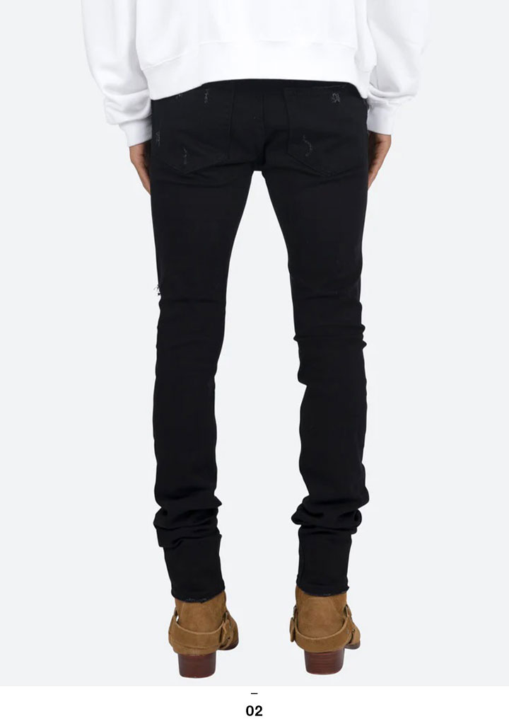 楽天市場】mnml デニム ジーンズ メンズ インディゴライトブルー