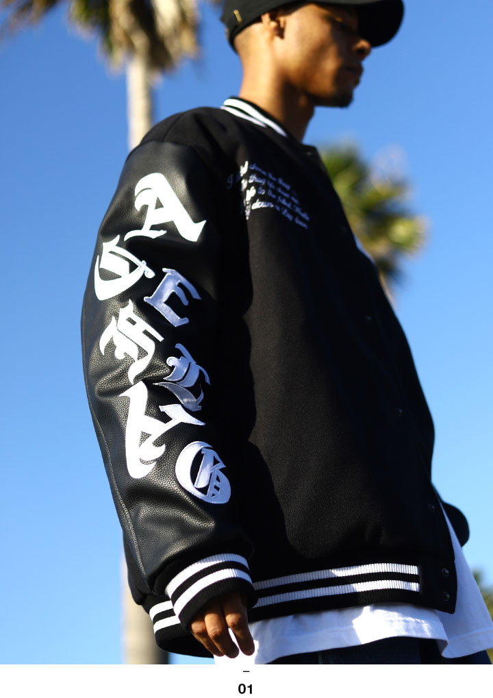 楽天市場】【56%OFF】ACE FLAG アウター 長袖 スタジャン ブルゾン