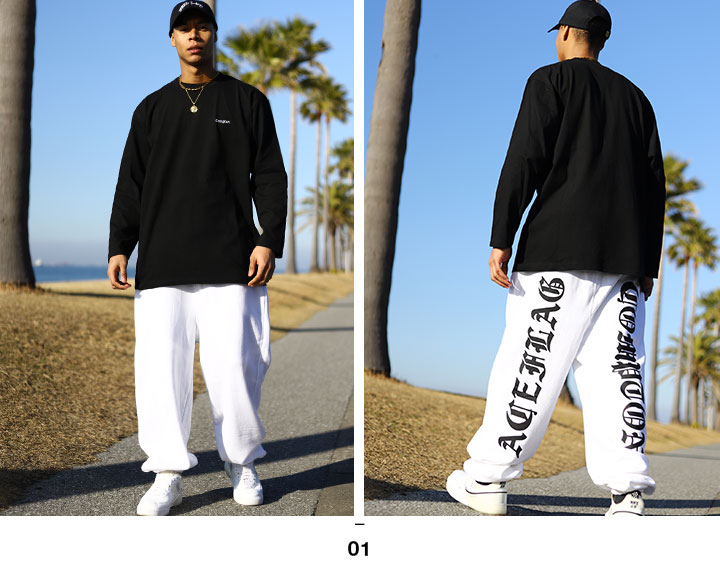 楽天市場】ACEFLAG スウェットパンツ 裏パイル メンズ 春夏秋冬用 白