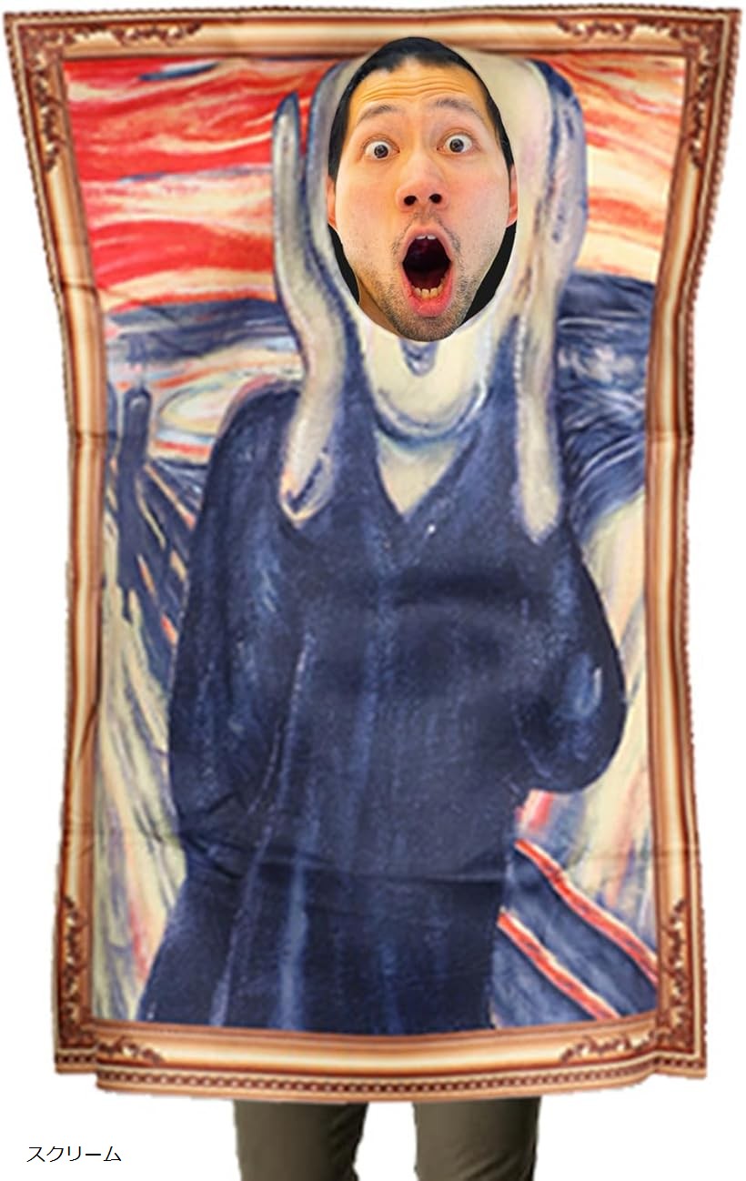 楽天市場】絵画 コスプレ アート 着ぐるみ 芸術 被り物 ハロウィン