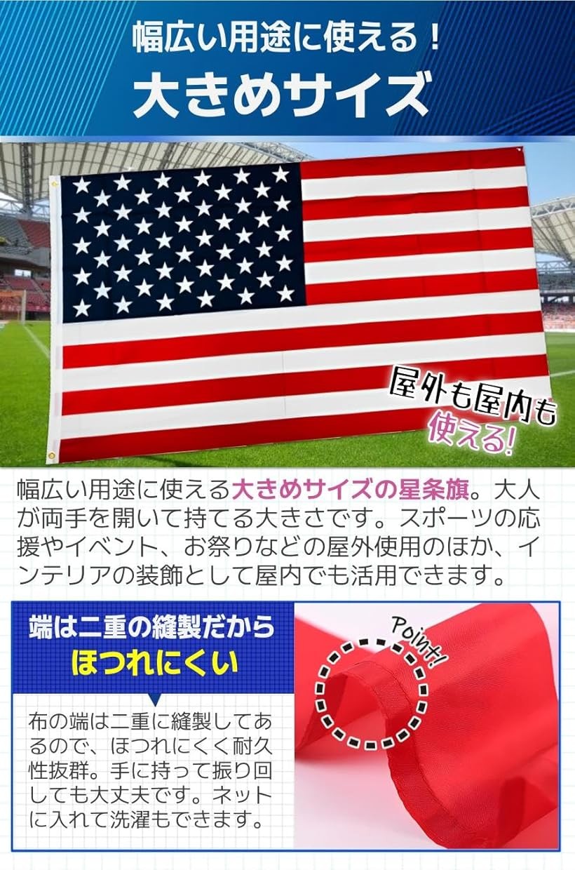 楽天市場】【楽天ランキング1位入賞】アメリカ国旗 星条旗 フラッグ