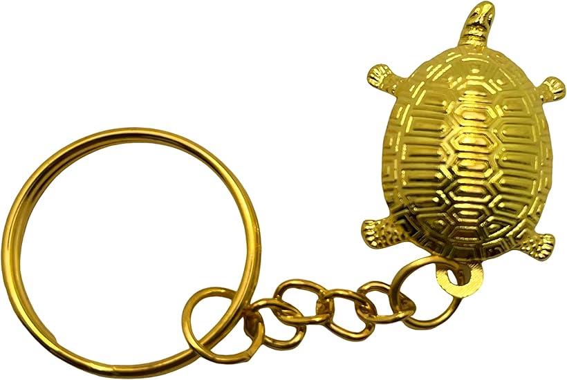 楽天市場】ゴールド 金 銭亀 お守り 3cm キーホルダー 金運 長寿 商売