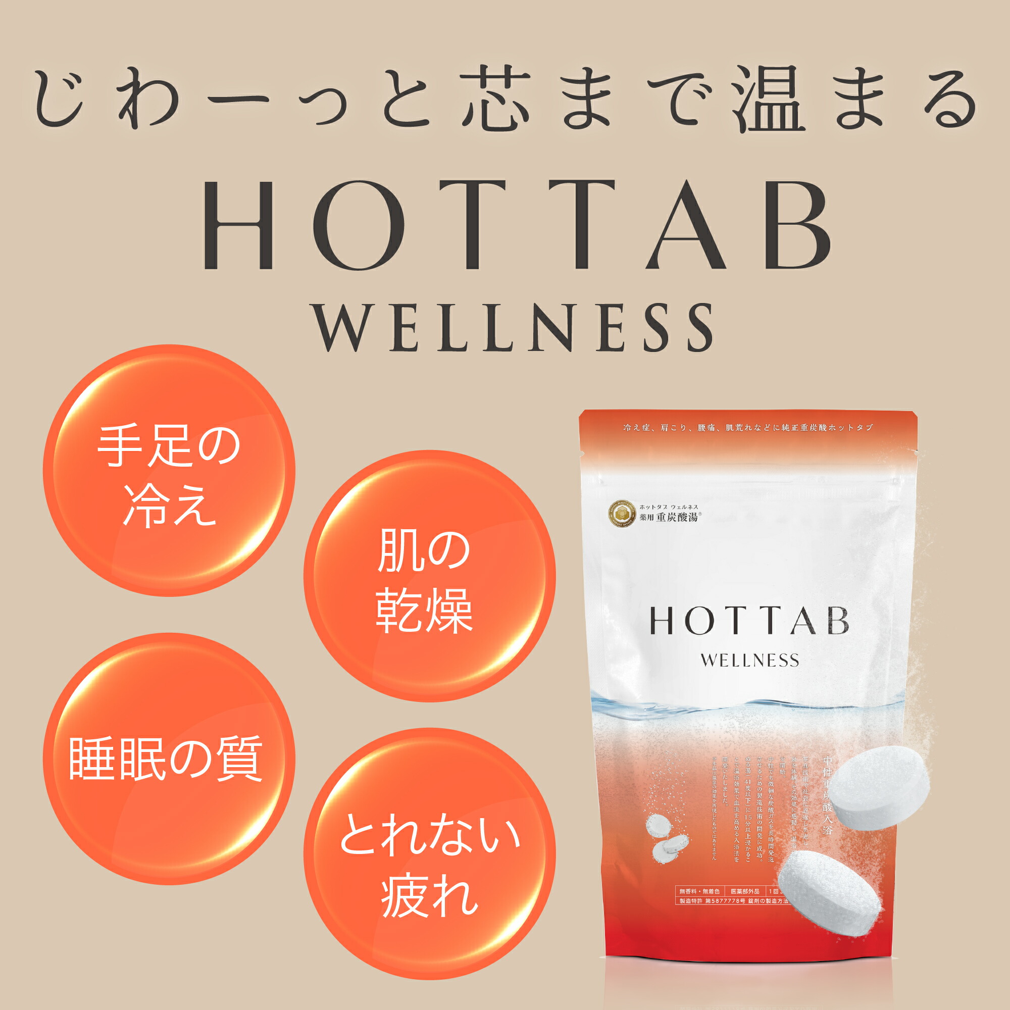 楽天市場】体の芯から温まる 入浴剤 ホットタブ 90錠2袋セット 180錠