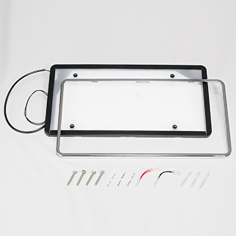 楽天市場】字光式ナンバープレート 24V 大型車用 クロームメッキ LED