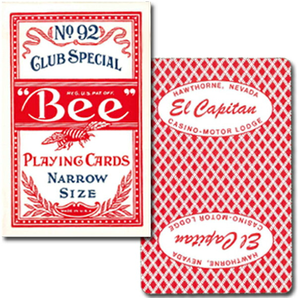 楽天市場】ビー・カジノホテルカード ブリッジサイズ- El Capitan - 赤