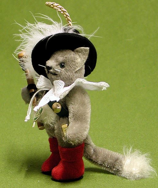 楽天市場】長靴をはいたネコ 緑ハーマン社テディベア : テディベア専門