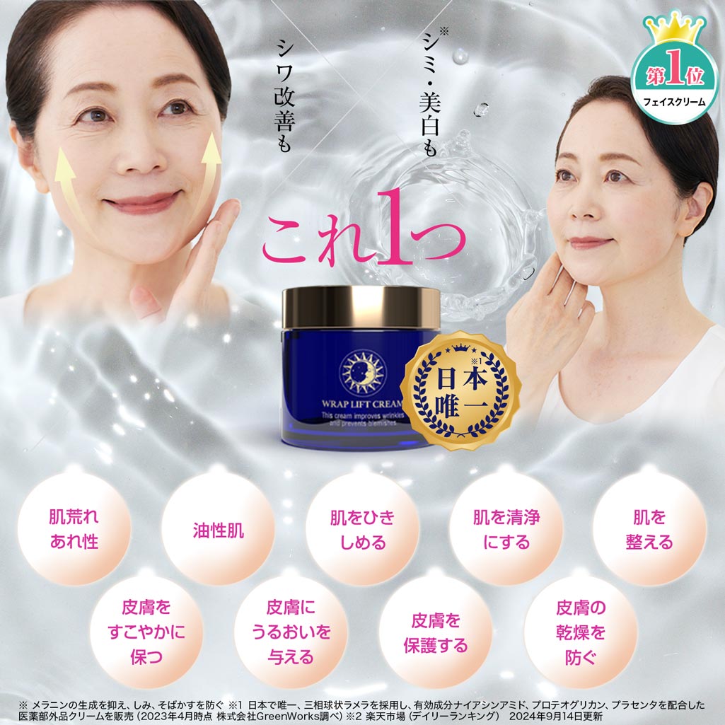 楽天市場】【シワ改善クリーム】ラップリフト 薬用 ナイアシンアミド