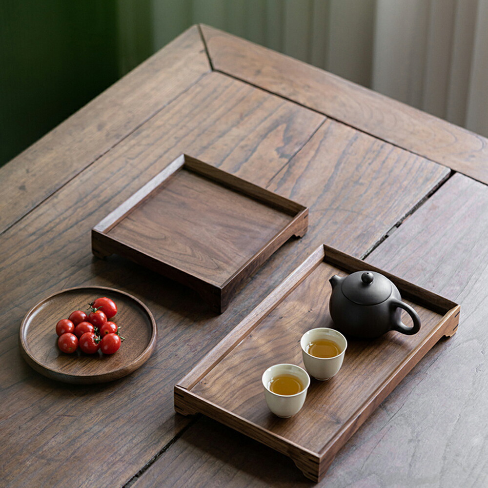 楽天市場】IwaiLoft 木製 トレー お盆 天然木製 羽反 長方形 正方形