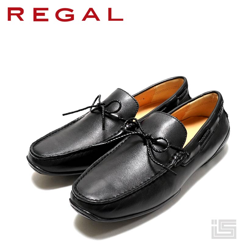 楽天市場】□ REGAL リーガル 52DL-AH Blackレザー リボン スリッポン