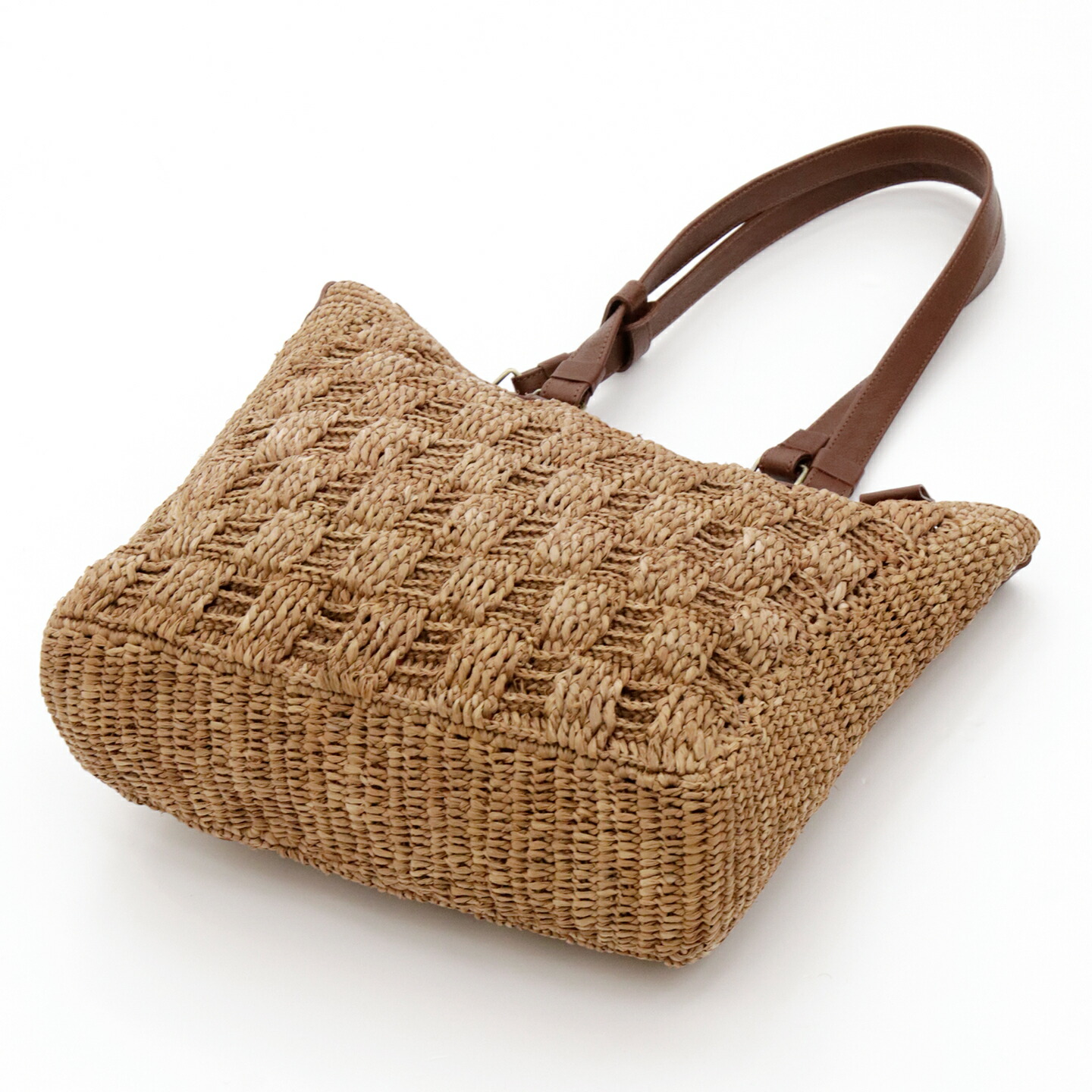 楽天市場】【ポイント3倍】イビサ公式 ラフィアバッグ セミショルダー