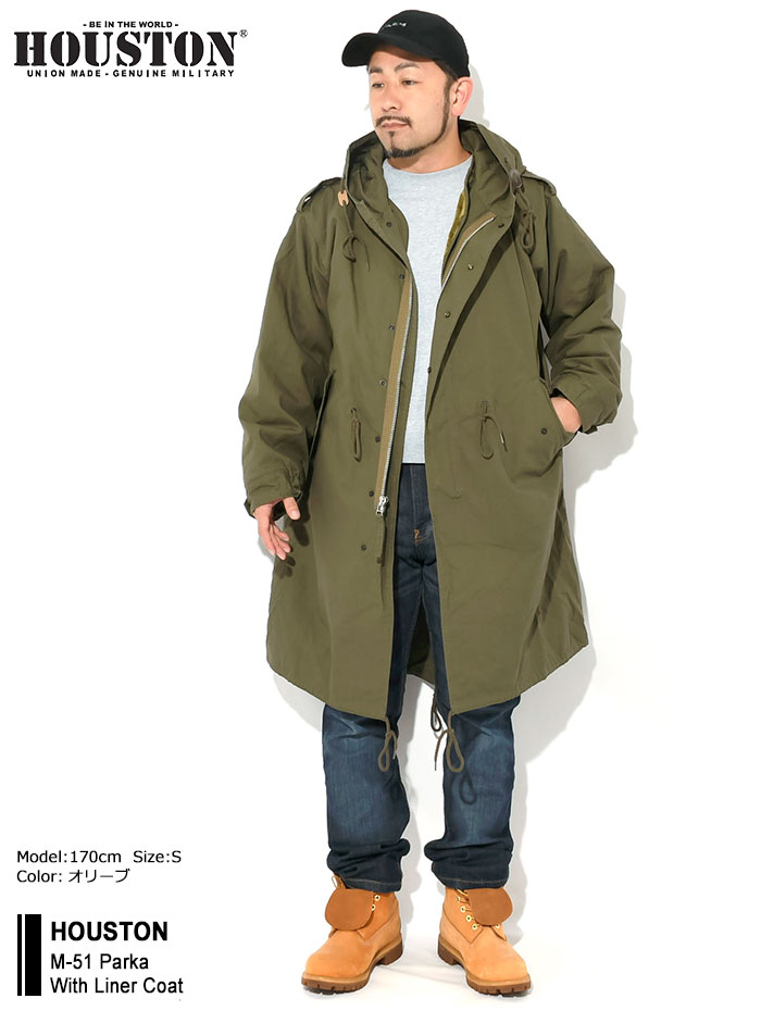 楽天市場】ヒューストン HOUSTON ジャケット メンズ M-51 パーカー