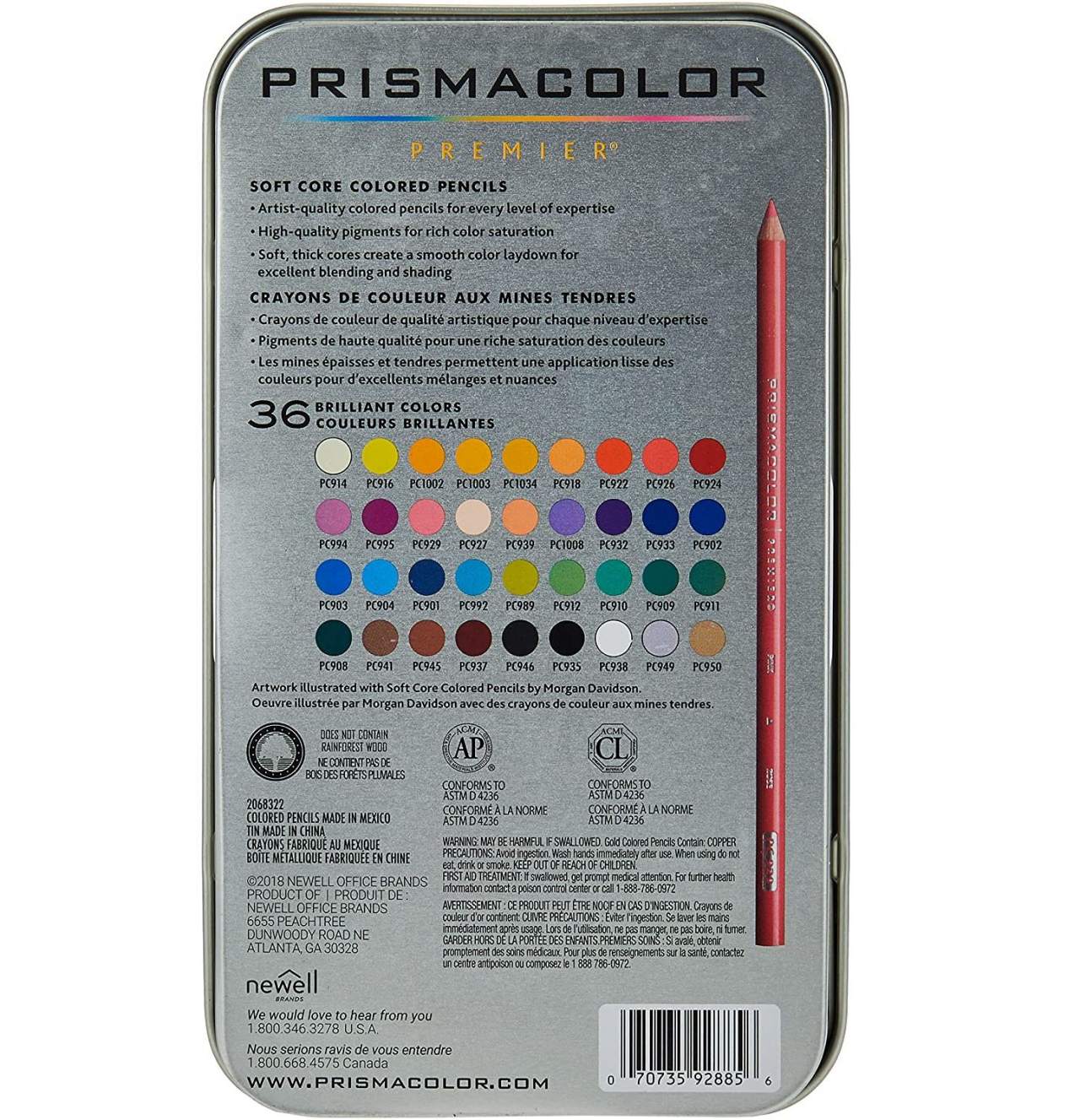 楽天市場】色鉛筆 プリズマカラー 【36色】 92885T プレミアカラー