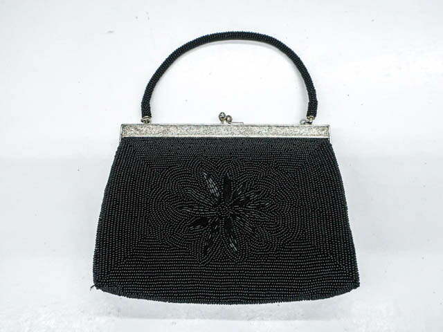 楽天市場】【中古】 和装小物 ビーズバッグ 花柄 24w-7947【リサイクル