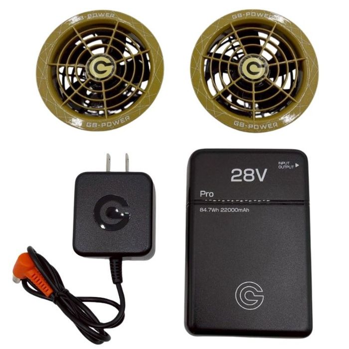 楽天市場】GB-POWERシリーズ 28V専用 バッテリー(GB-428)＋ファン
