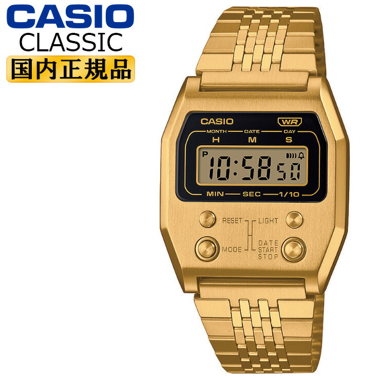 楽天市場】CASIO Classic A1100G-5JF ゴールド カシオ クラシック