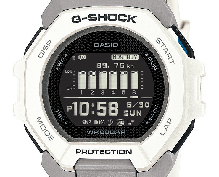 楽天市場】G-SHOCK Gショック G-SQUAD GBD-300-7JF ホワイト