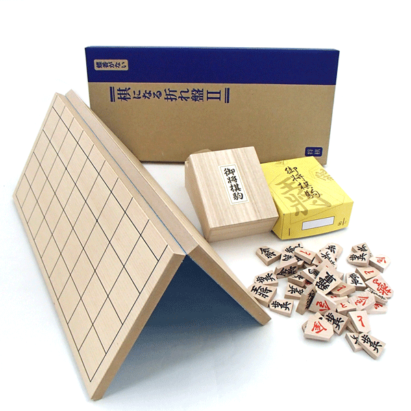 楽天市場】将棋盤セット 実用新案の蝶番のない棋になる折将棋盤と