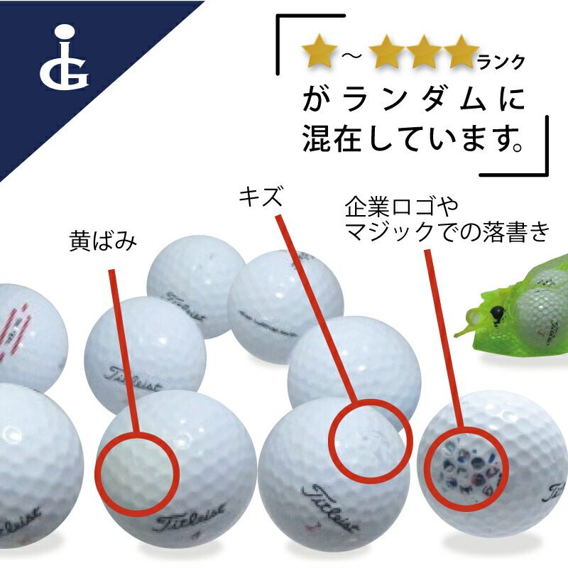 楽天市場】ゴルフボール ロストボール みんなでシェア 【スリクソン