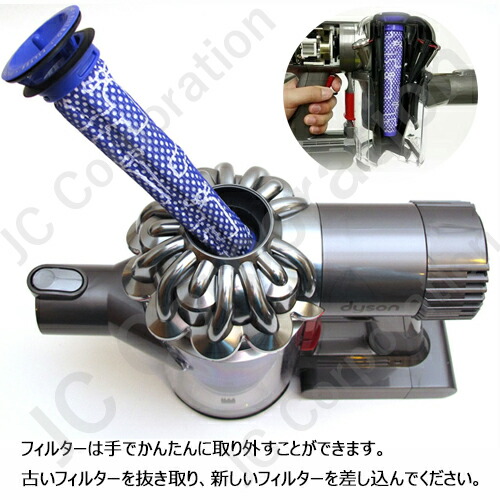 楽天市場】iieco ダイソン V8 V7 V6 対応 プレモーターフィルター 2本