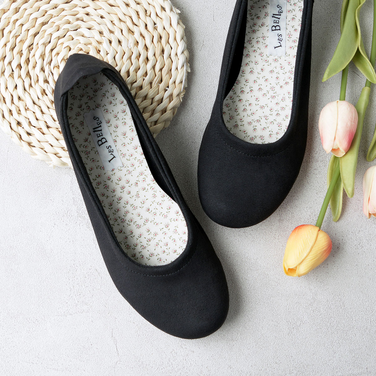 楽天市場】バレエシューズ パンプス スエード フラットシューズ