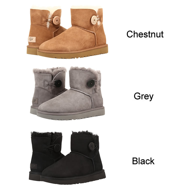 楽天市場】UGG アグ ムートンブーツ 1016422 ミニベイリーボタンII