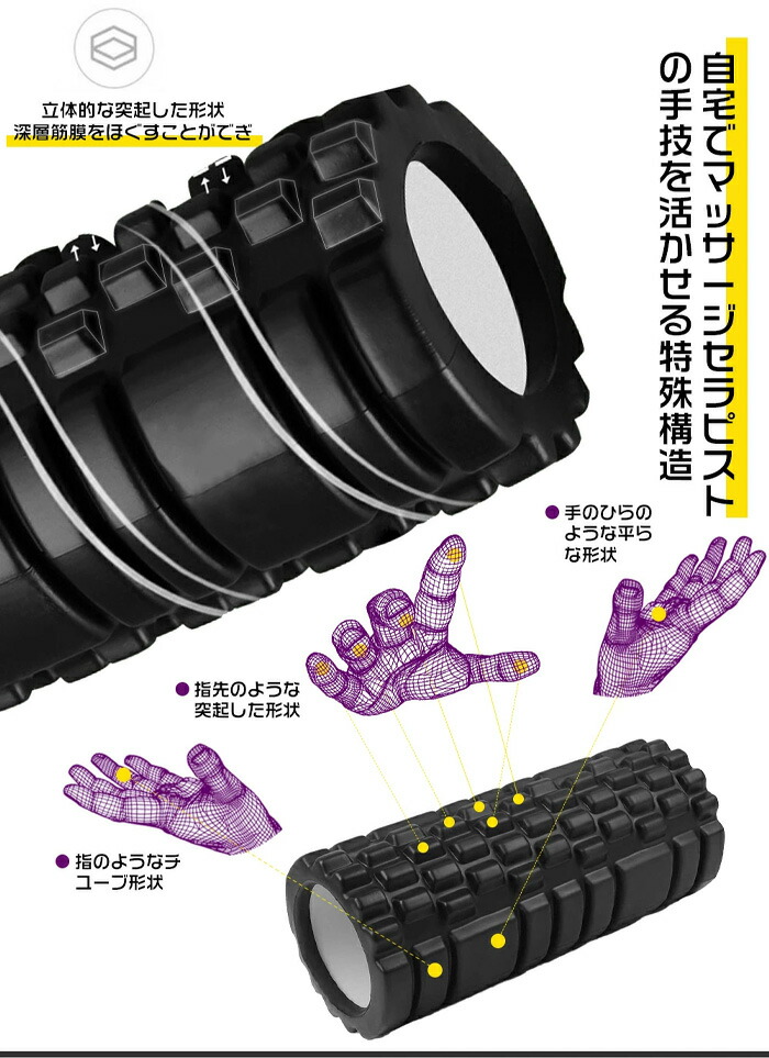 楽天市場】フォームローラー ストレッチローラー ヨガポール 筋膜