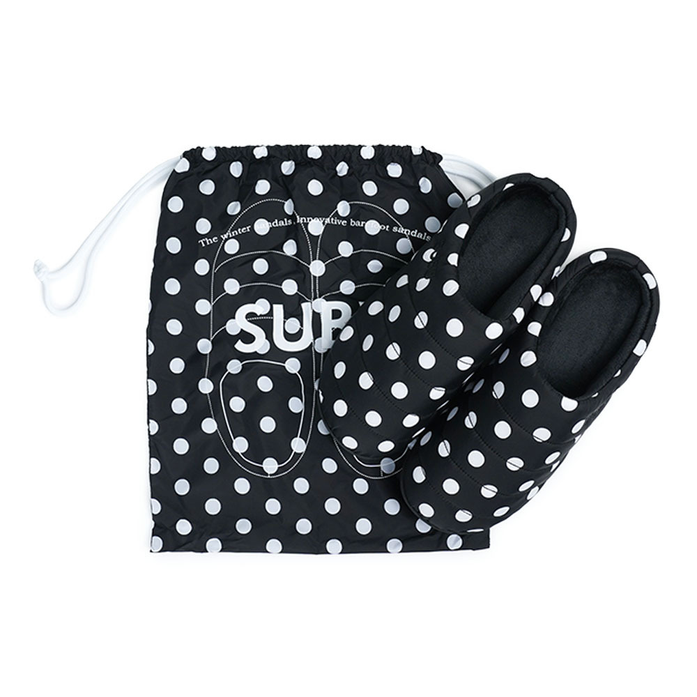 楽天市場】SUBU サンダル ドット DOTS ダウン スリッパ スブ 冬 可愛い
