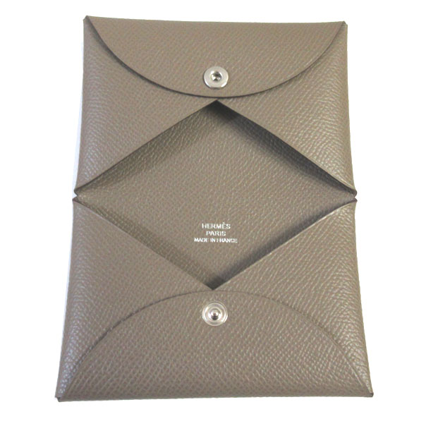 楽天市場】≪ 新品 ≫ エルメス カードケース カルヴィ エトゥープ