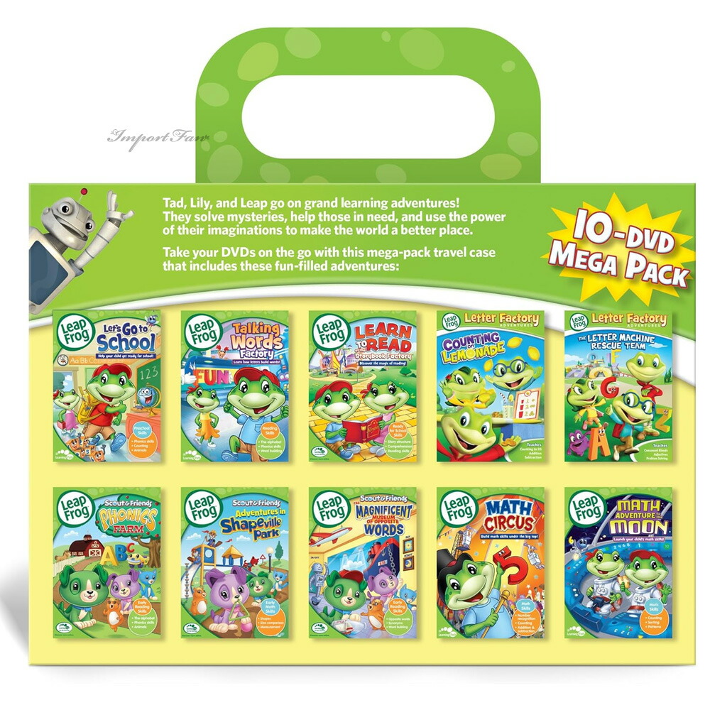 楽天市場】Leapfrog LEARNwithLEAP 10-Dvd Mega Pack リープフロッグ