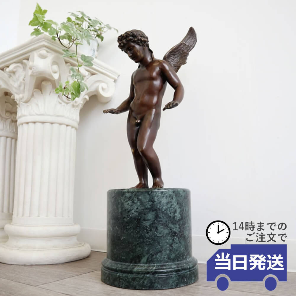 楽天市場】【当日発送】天使 ブロンズ 彫刻 美術品 置き物 オブジェ