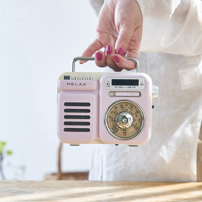 楽天市場】マルチレトロラジオ RELAX スピーカー・ライト機能有り