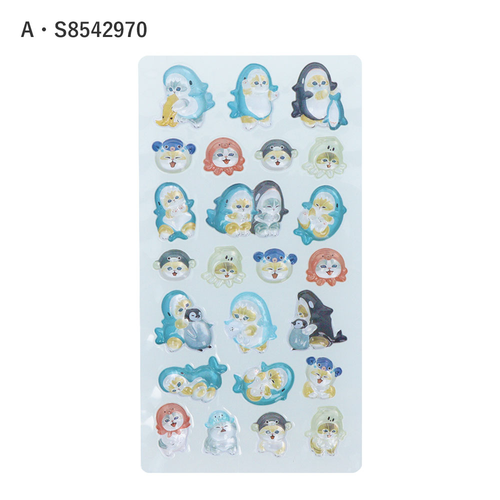 楽天市場】サンスター文具 ボンボンドロップシール mofusand S8542970