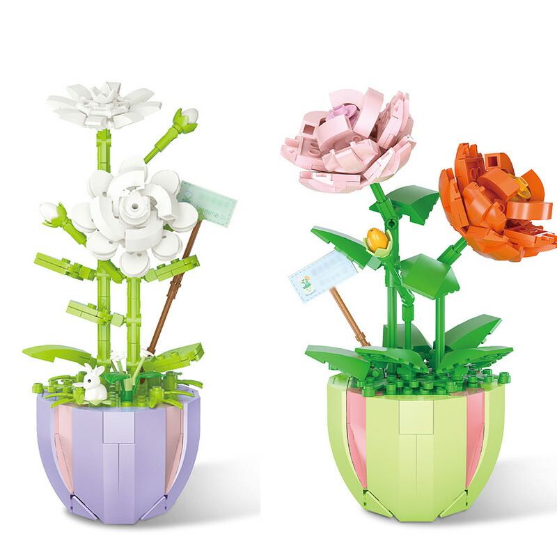楽天市場】【予約品】ナノブロック 花 プリザーブドフラワー 花束