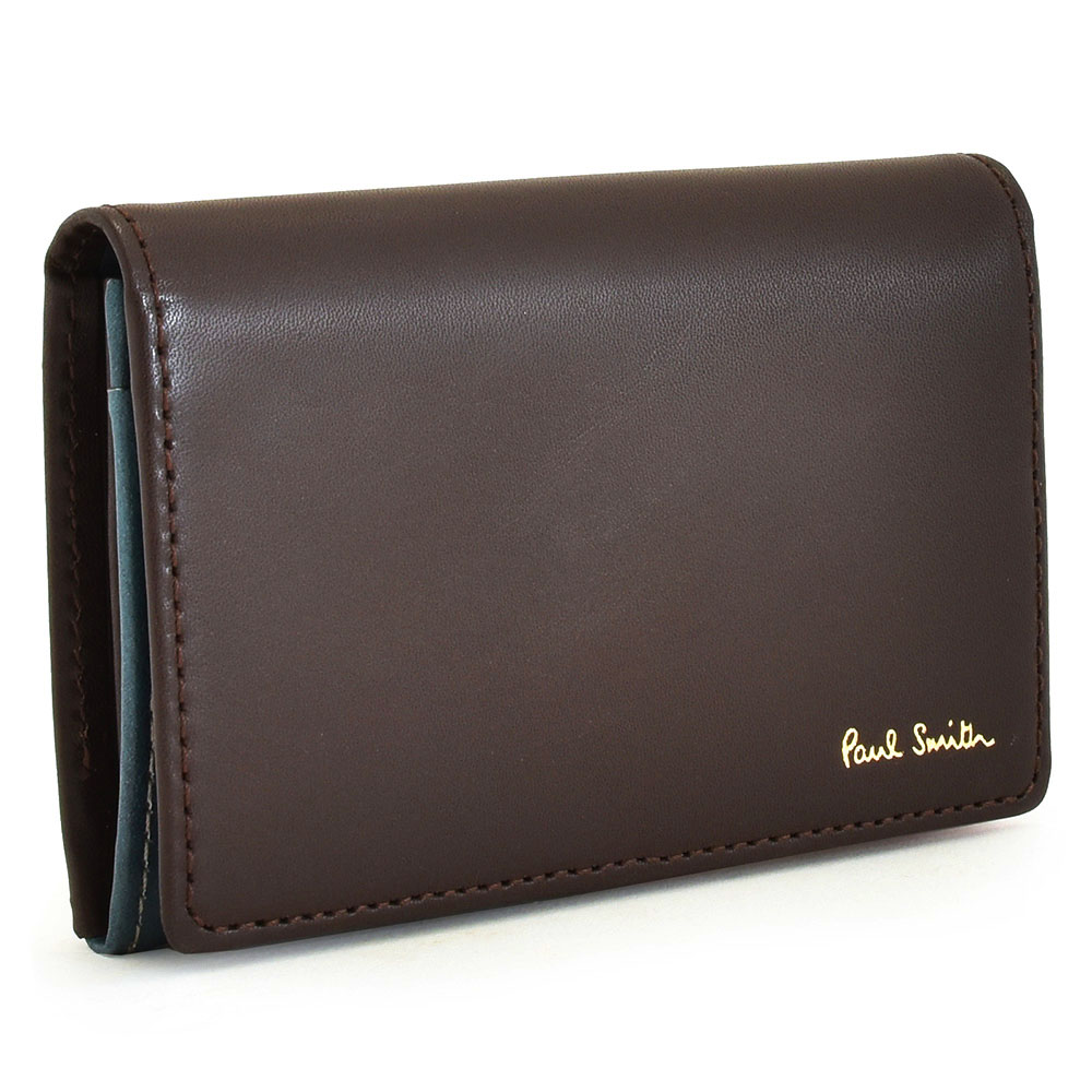 楽天市場】訳あり ポールスミス 名刺入れ カードケース チョコ Paul