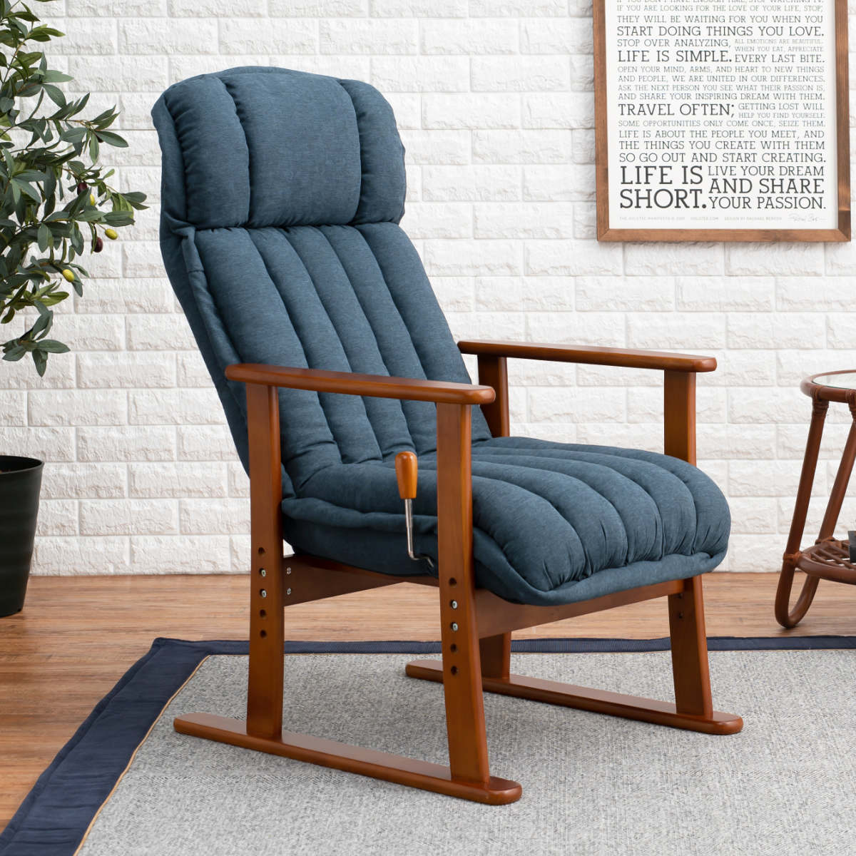 楽天市場】高座椅子 高齢者 リクライニング 肘掛 疲れにくい 座面高36