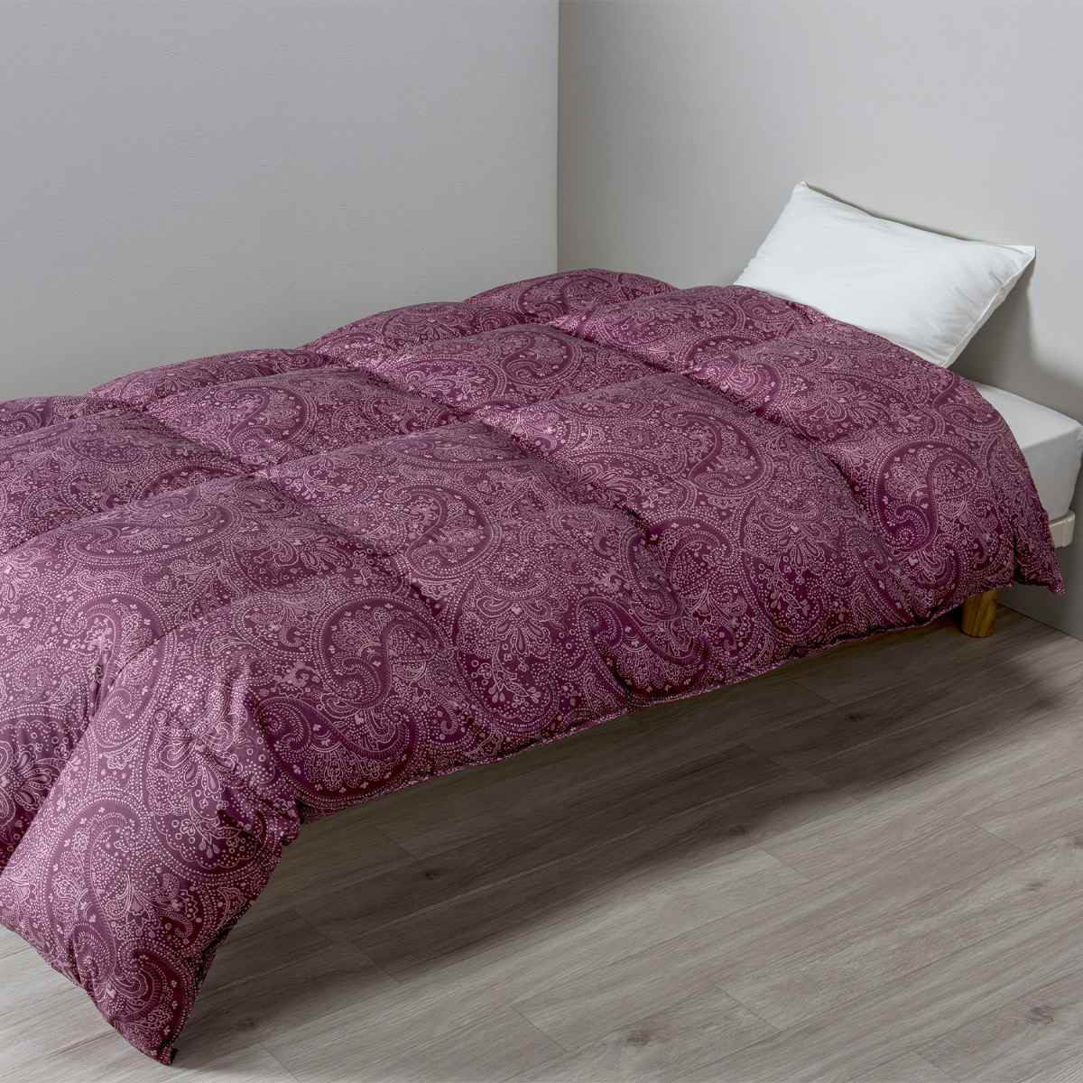 楽天市場】西川 羽毛布団 ホワイトダックダウン93％ ペイズリー柄