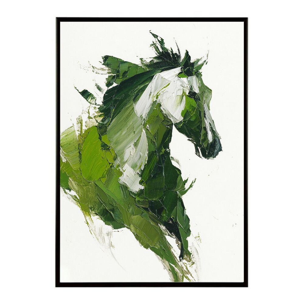 楽天市場】ホースポスター 馬 抽象アート 水彩風 アブストラクト