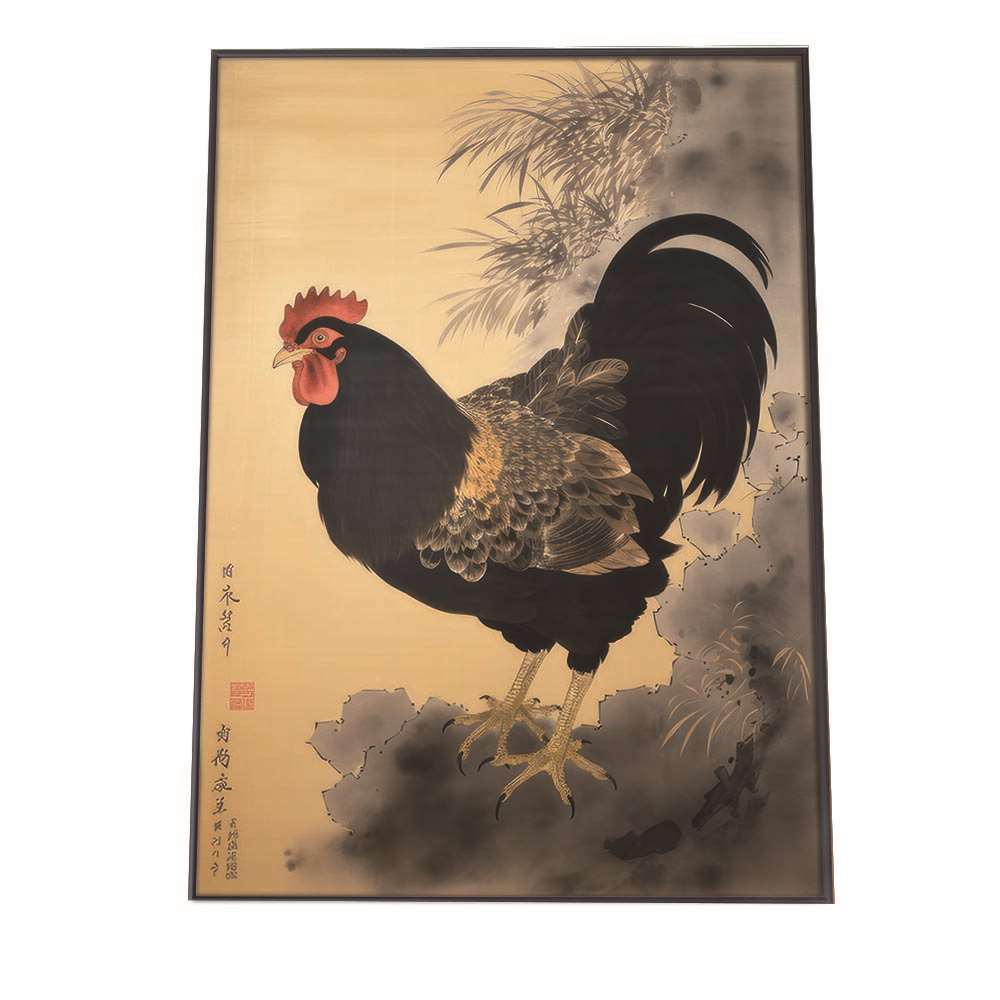 楽天市場】鶏 ニワトリ 干支 商売繁盛 金 縁起物 福 幸 風水 ポスター