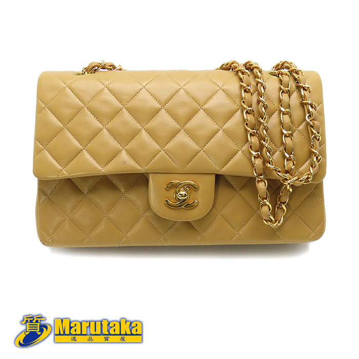 楽天市場】【シャネル】CHANEL マトラッセ 25 ラムスキン ベージュ