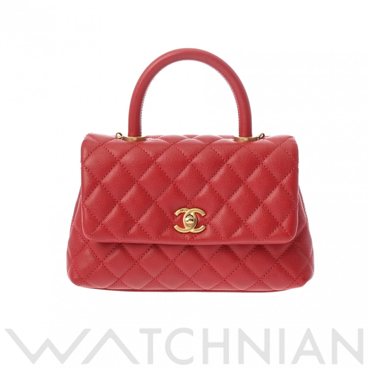 楽天市場】シャネル CHANEL マトラッセ ココハンドル XS 2WAY レッド