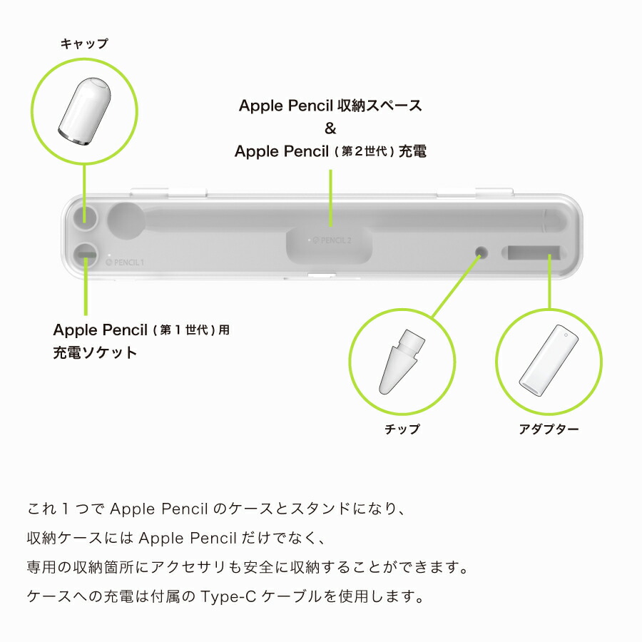 楽天市場】Apple Pencil2 Apple Pencil ワイヤレス充電ボックス ケース