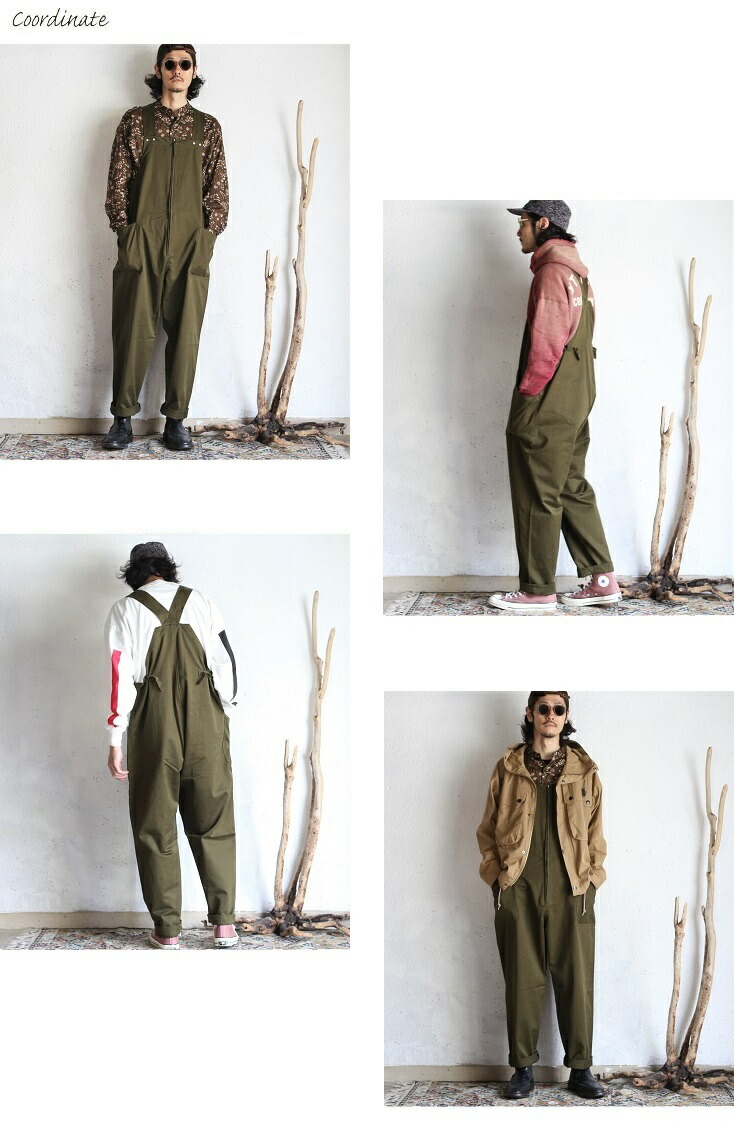 楽天市場】【Kaptain Sunshine】 Deck Trousers Olive（Over Alls Over