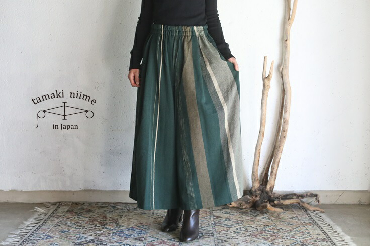 楽天市場】tamaki niime(タマキ ニイメ) 玉木新雌 only one wide pants