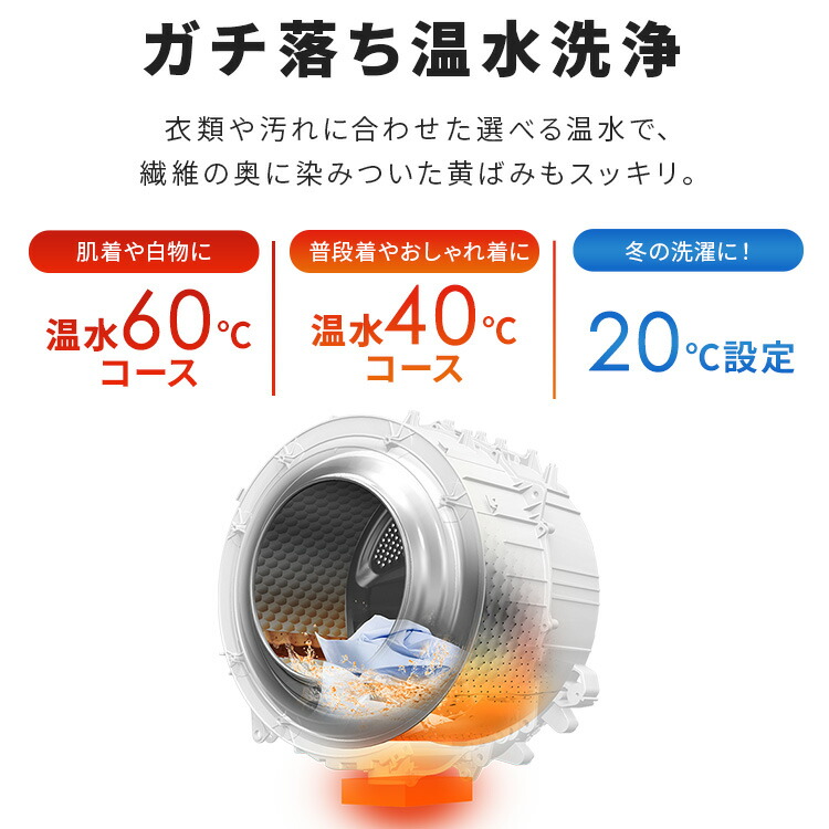楽天市場】【公式店は2年保証】【設置無料】ドラム式洗濯機 8kg 洗濯