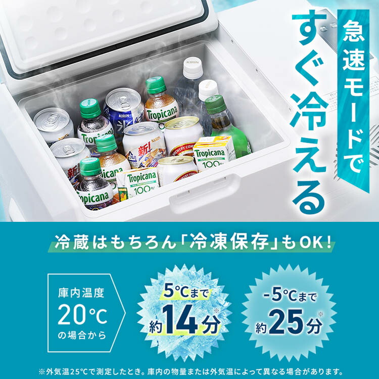 楽天市場】ポータブル冷蔵冷凍庫40L IPD-4B-W ホワイト 送料無料