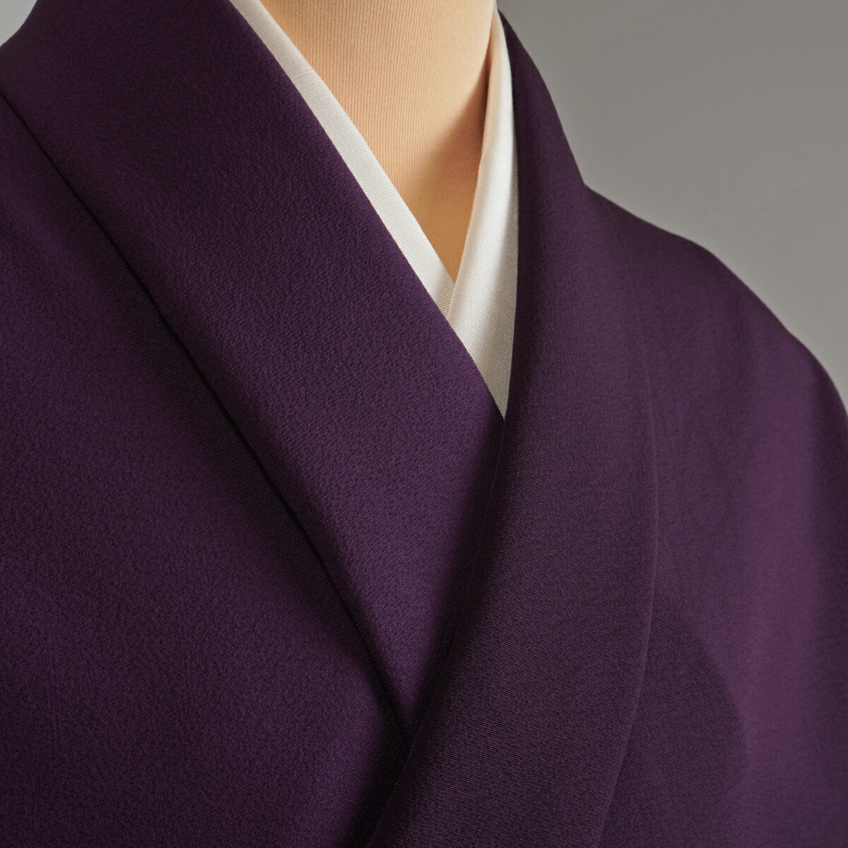 楽天市場】色無地 丹後紋三越縮緬 柳文 紫紺【反物1反・胴裏1枚・共色