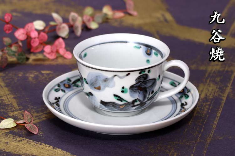 楽天市場】九谷焼 ペアコーヒーカップ＆ソーサー 花唐草 おしゃれ